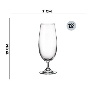 Jogo 8 Taças Para Degustação De Cerveja 400 Ml