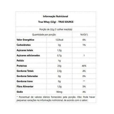 True Whey (32g) - Hidrolisado E Isolado - Sabor: Vanilla Creme Brulle