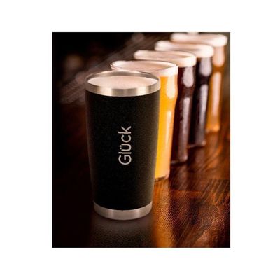 Copo Térmico Gluck Sleek Future Brasil Deg 473ml Inox 4h Gel