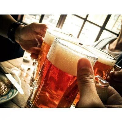 Kit 6 Caneca De Chopp Cerveja Vidro Temperado Zero Grau