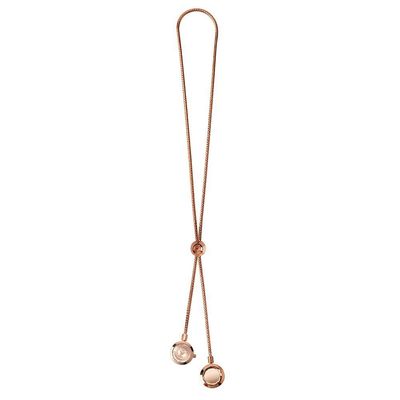 Colar Relógio Euro Feminino Unique Rosé - Eu2035ywv-4ji Eu2035ywv-4ji