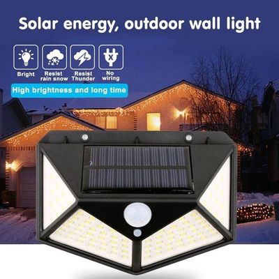 Luminária Solar Arandela Parede Sensor Presença Luz Led