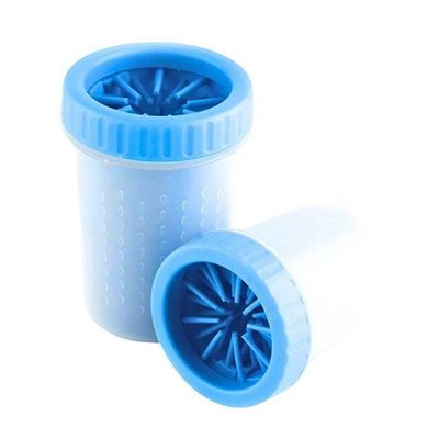 Copo Limpador Azul De Pata De Cachorros Médios E Pequenos
