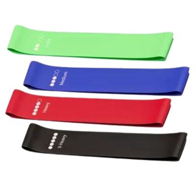 Kit 05 Faixas Elástica Ginástica Fitness Super Band
