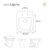 Tampa De Vaso Acrílico Decorado Laguna Transparente Para Bacia Hervy