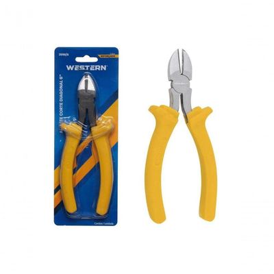 Alicate Corte Diagonal Western 6 15 Cm Amarelo
