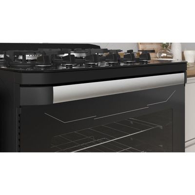 Fogão 5 Bocas Itatiaia Itamaster Digital Preto A Gás Com Tripla Chama