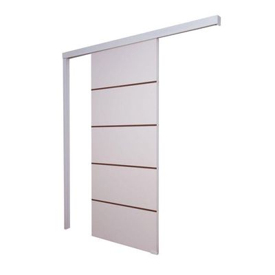 Porta De Correr Branco Prime Frisada F03 210x70