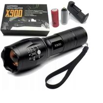 Lanterna Mini Tática Policial Led Cree Recarregável T6 X900 22000w