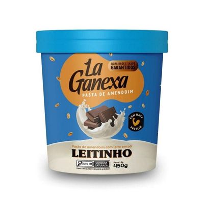 Pasta De Amendoim Integral Gourmet 450g Sabor Leite Ninho C- Whey Protein