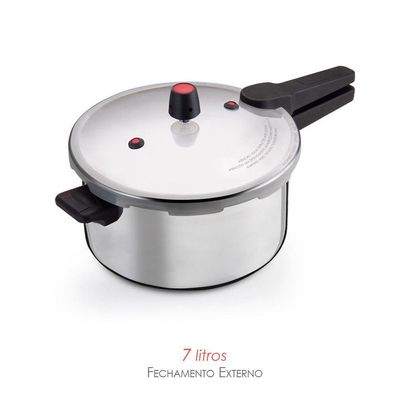 Panela De Pressão 7 Litros Fechamento Externo