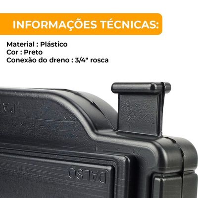 Caixa De Passagem Tubulação De 24 A 60.000btus Dac002 10 Unidades