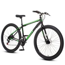 Bicicleta Aro 29 Aço Carbono Gott Cronos Freio A Disco 21v Preto Verde