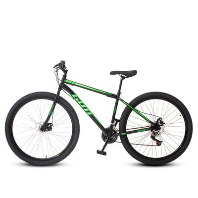 Bicicleta Aro 29 Aço Carbono Gott Cronos Freio A Disco 21v Preto Verde