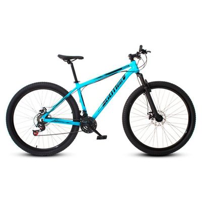 Bicicleta Aro 29 Alumínio Azul E Preto Gott Rocker Freios A Disco Suspensão 21v