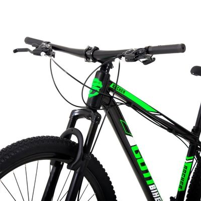 Bicicleta Aro 29 Alumínio 24v Rocker Freio A Disco Susp Gott 19 Preto Verde