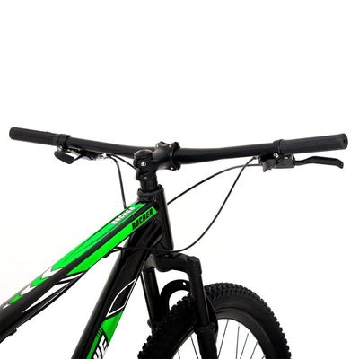 Bicicleta Aro 29 Alumínio 24v Rocker Freio A Disco Susp Gott 19 Preto Verde