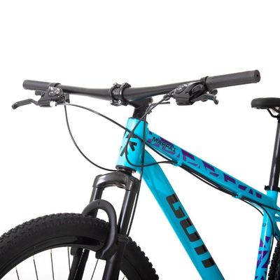 Bicicleta Aro 29 Alumínio Azul E Preto Gott Mappa1 Freios A Disco Suspensão 21v