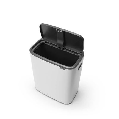 Lixeira Bo Touch Bin Em Aço 60 Litros Brabantia Branca
