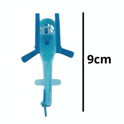Mini Brinquedo Super Helicóptero Colorido - 4 Unidades