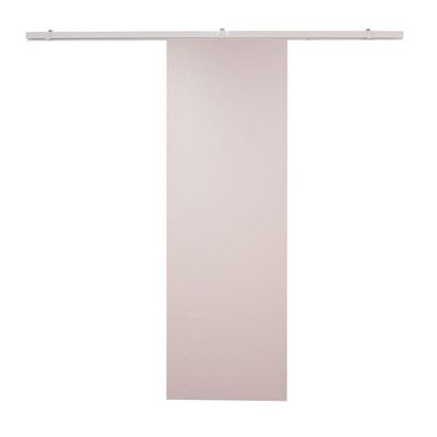 Porta De Correr Branco Prime Com Kit Alumínio Branco - 210x70