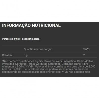 Creatine 100% Pure (100g) - Padrão: único