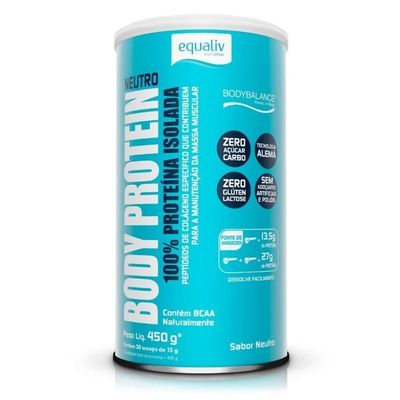 Body Protein (600g) - Sabor: Neutro (450g)