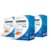 Kit 03 Luteimax Luteína Zeaxantina 20mg Maxnutri 60 Capsulas