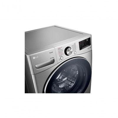 Lava e Seca LG Smart 18kg Inox Look com Inteligência Artificial AIDD™ WD18SV2S6B 127V