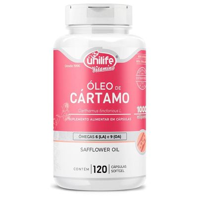 Kit 5 óleo De Cartamo 1000mg Com 120 Cápsulas Unilife