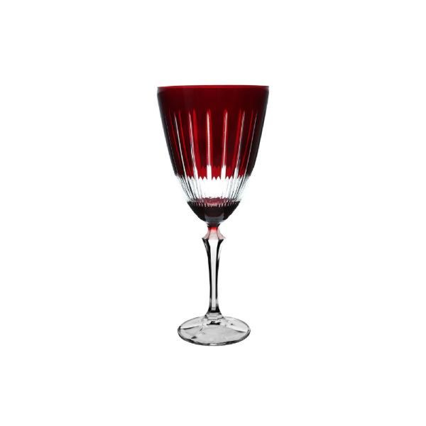 Taça para água em cristal L'Hermitage Elizabeth 350ml vermelha