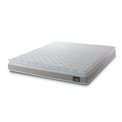 Colchão Hellen Premium One Face D33 158x198x0,19 Branco Com Bege
