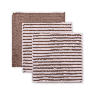 Kit Pano Multiuso Buettner Limpa Enxuga Microfibra 3 Pçs Cooking Bege
