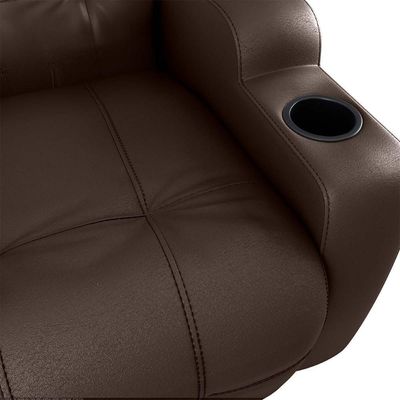 Poltrona Reclinável Do Papai Automática Com Usb E Porta Copos Cherokee Matrix Sintetico Marrom
