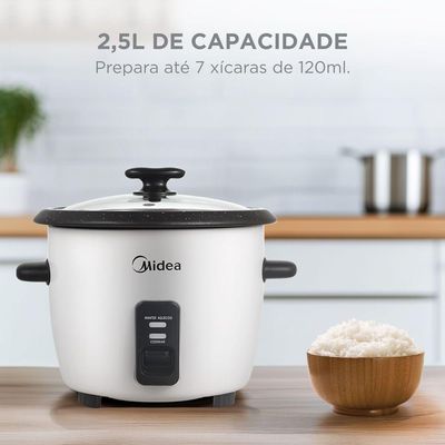 Panela De Arroz Elétrica Midea 2,5L Branca PAE25B2 220V