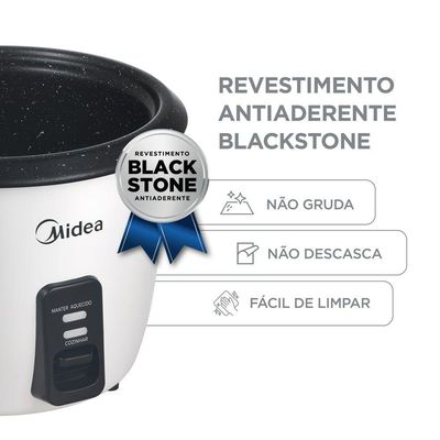 Panela De Arroz Elétrica Midea 2,5L Branca PAE25B2 220V