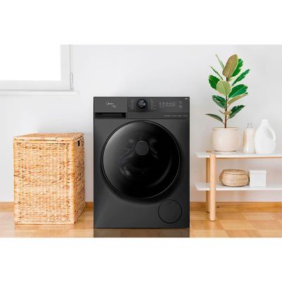 Máquina De Lavar Midea 13kg Healthguard Conectada Titanium MF200W130WB/GK-02 220V