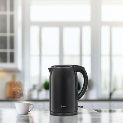 Chaleira Elétrica Preta 1,7L Double Wall Midea KDW17P1 110V