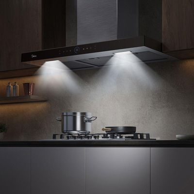 Coifa de Parede Midea 90cm Smart Pro Touch 110V MH90M77AT22MW1