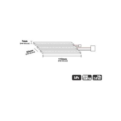 Bateria Para Airsoft Lipo 11.1v-3s 1100mah (3 Pack) 20c-40c