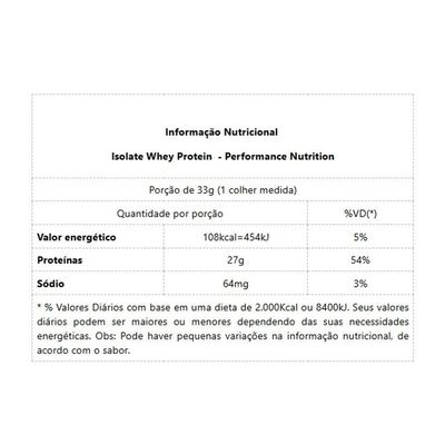 Isolate Whey Protein (2kg) - Sabor: Chocolate (1,8kg)
