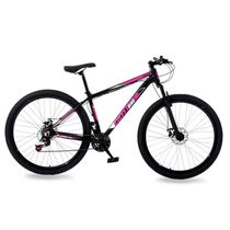 Bicicleta Aro 29 Alumínio 24v Rocker Freio A Disco Susp Gott 19 Preto Rosa