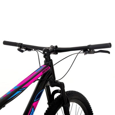 Bicicleta Aro 29 Gott 24 Marchas Câmbio Traseiro Shimano 17 Preto Rosa Azul