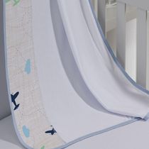 Cueiro Simples Tecebem Baby Frederico Malha Estampado Kinder 80cmx90cm Azul