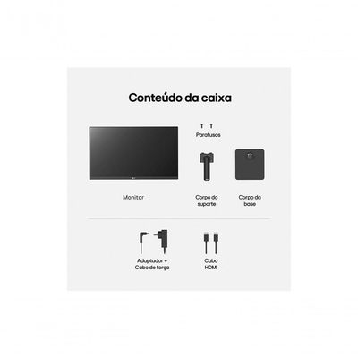 Monitor LG 24” IPS Full HD 100Hz HDMI Ajuste de Inclinação 24MS500-B
