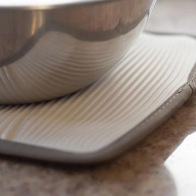 Tapete multiuso clean quadrado em silicone Hudson 20x20cm branco