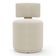 Kit 02 Puffs Decorativos Orgânicos Living Melis Minimalista Bouclê Bege - Desk Design
