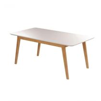 Mesa De Jantar Elegance Jcm Movelaria Cinamomo/off 1,80 M