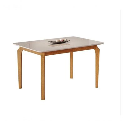 Mesa De Jantar Alegra Jcm Movelaria Cinamomo/off 1,60m