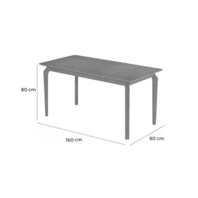 Mesa De Jantar Alegra Jcm Movelaria Cinamomo/off 1,60m